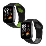 Laptop, Telefoane si Tablete - Wearables si gadgeturi - Wearables - Accesorii wearables - Set 2 Curele Kwmobile pentru Xiaomi Redmi Watch 3 Active, Multicolor, Silicon, KWM000024YV002C - Infinity.ro