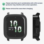 Laptop, Telefoane si Tablete - Wearables si gadgeturi - Wearables - Accesorii wearables - Set 2 Huse Kwmobile cu sticla securizata pentru Garmin Venu Sq 2 Music, Negru/Verde, Plastic, KWM000024ZF004C - Infinity.ro