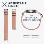 Laptop, Telefoane si Tablete - Wearables si gadgeturi - Wearables - Smartwatch-uri - Curea Kwmobile pentru Samsung Galaxy Watch 5/Galaxy Watch 5 Pro/Galaxy Watch 4, Roz deschis, Nylon, KWM000024XZ002C - Infinity.ro