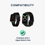 Laptop, Telefoane si Tablete - Wearables si gadgeturi - Wearables - Smartwatch-uri - Cablu de incarcare USB pentru Oppo Watch Free, Kwmobile, Negru, Plastic, 57784.01 - Infinity.ro
