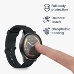 Laptop, Telefoane si Tablete - Wearables si gadgeturi - Wearables - Smartwatch-uri - Set 2 Huse Kwmobile cu sticla securizata pentru Garmin Venu 3S, Transparent/Negru, Plastic, KWM0000251S002C - Infinity.ro