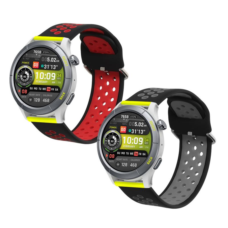Laptop, Telefoane si Tablete - Wearables si gadgeturi - Wearables - Accesorii wearables - Set 2 Curele Kwmobile pentru Amazfit Cheetah/ZEPP E, Multicolor, Silicon, KWM000024TZ001C - Infinity.ro