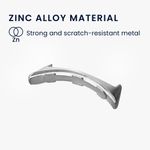 Laptop, Telefoane si Tablete - Wearables si gadgeturi - Wearables - Smartwatch-uri - Set 4 Adaptori prindere curea de 20 mm Kwmobile pentru Google Pixel Watch, Argintiu/Negru, Otel, KWM0000256W001C - Infinity.ro