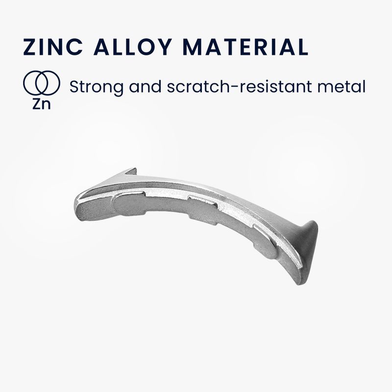 Laptop, Telefoane si Tablete - Wearables si gadgeturi - Wearables - Smartwatch-uri - Set 4 Adaptori prindere curea de 20 mm Kwmobile pentru Google Pixel Watch, Argintiu/Negru, Otel, KWM0000256W001C - Infinity.ro