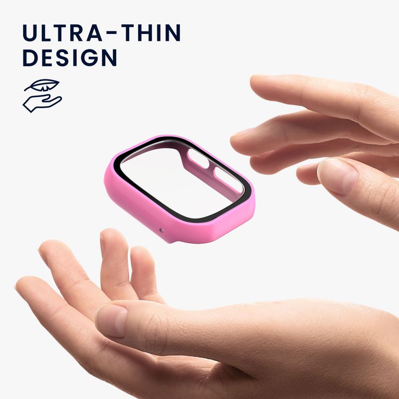 Laptop, Telefoane si Tablete - Wearables si gadgeturi - Wearables - Smartwatch-uri - Set 2 Huse Kwmobile cu sticla securizata pentru Xplora X6 Play, Roz/Albastru, Plastic, KWM000024UI003C - Infinity.ro