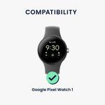 Laptop, Telefoane si Tablete - Wearables si gadgeturi - Wearables - Smartwatch-uri - Set 4 Adaptori prindere curea de 20 mm Kwmobile pentru Google Pixel Watch, Argintiu/Negru, Otel, KWM0000256W001C - Infinity.ro
