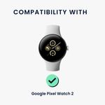 Laptop, Telefoane si Tablete - Wearables si gadgeturi - Wearables - Smartwatch-uri - Docking stand Kwmobile pentru Google Pixel Watch 2, Alb, Silicon, KWM0000259O002C - Infinity.ro