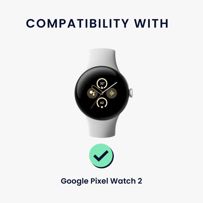 Laptop, Telefoane si Tablete - Wearables si gadgeturi - Wearables - Smartwatch-uri - Docking stand Kwmobile pentru Google Pixel Watch 2, Alb, Silicon, KWM0000259O002C - Infinity.ro