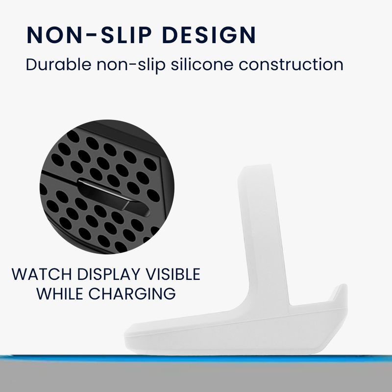 Laptop, Telefoane si Tablete - Wearables si gadgeturi - Wearables - Smartwatch-uri - Docking stand Kwmobile pentru Google Pixel Watch 2, Alb, Silicon, KWM0000259O002C - Infinity.ro