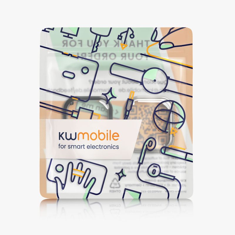 Laptop, Telefoane si Tablete - Wearables si gadgeturi - Wearables - Smartwatch-uri - Set 2 Huse Kwmobile pentru Amazfit Active, Negru/Argintiu, Silicon, KWM000025BI002C - Infinity.ro