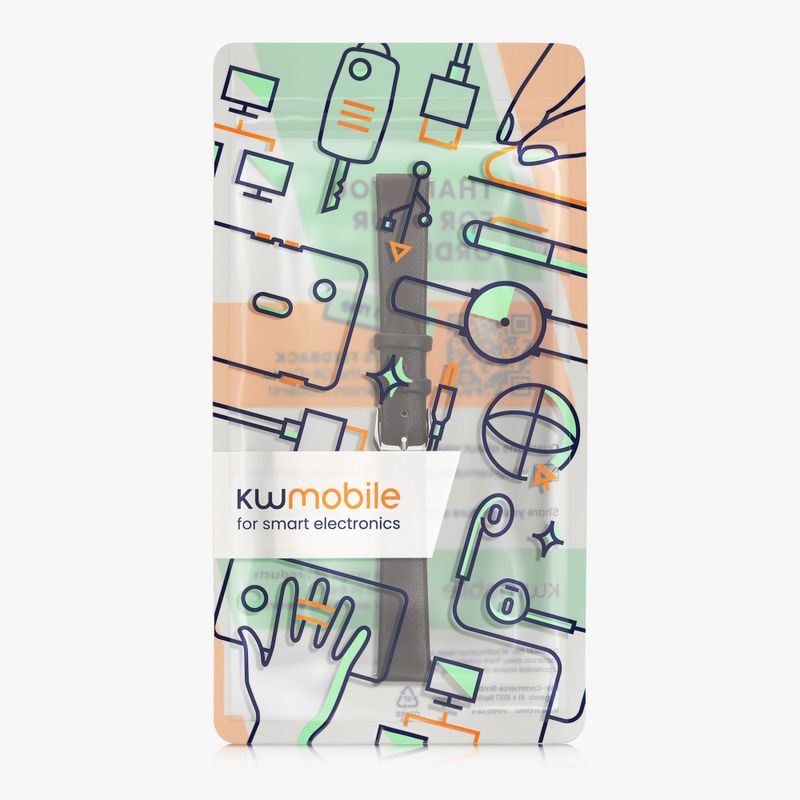 Laptop, Telefoane si Tablete - Wearables si gadgeturi - Wearables - Smartwatch-uri - Curea Kwmobile pentru Huawei Watch Fit mini, Maro, Piele naturala, KWM0000174K007C - Infinity.ro