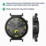 Laptop, Telefoane si Tablete - Wearables si gadgeturi - Wearables - Smartwatch-uri - Set 2 Huse Kwmobile cu sticla securizata pentru Huawei Watch GT 4 (41mm), Transparent/Negru, Plastic, KWM0000254P002C - Infinity.ro