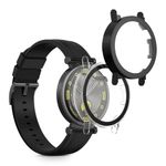 Laptop, Telefoane si Tablete - Wearables si gadgeturi - Wearables - Smartwatch-uri - Set 2 Huse Kwmobile cu sticla securizata pentru Huawei Watch GT 4 (41mm), Transparent/Negru, Plastic, KWM0000254P002C - Infinity.ro