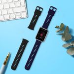 Laptop, Telefoane si Tablete - Wearables si gadgeturi - Wearables - Accesorii wearables - Set 2 curele pentru Huawei Watch Fit 2, Kwmobile, Negru/Albastru, Silicon, 59298.01 - Infinity.ro