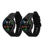 Laptop, Telefoane si Tablete - Wearables si gadgeturi - Wearables - Accesorii wearables - Set 2 Curele Kwmobile pentru Xiaomi Mi Watch Color Sport/S1 Active, Negru, Silicon, KWM000016JX005C - Infinity.ro