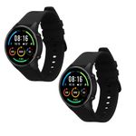 Laptop, Telefoane si Tablete - Wearables si gadgeturi - Wearables - Accesorii wearables - Set 2 Curele Kwmobile pentru Xiaomi Mi Watch Color Sport/S1 Active, Negru, Silicon, KWM000016JX005C - Infinity.ro