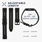 Laptop, Telefoane si Tablete - Wearables si gadgeturi - Wearables - Accesorii wearables - Set 2 Curele Kwmobile pentru Xiaomi Mi Watch Color Sport/S1 Active, Negru, Silicon, KWM000016JX005C - Infinity.ro
