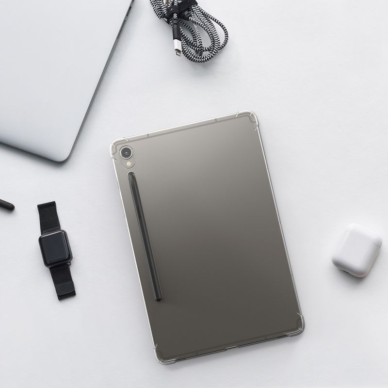 Laptop, Telefoane si Tablete - Tablete si accesorii tablete - Accesorii Tablete - Huse tablete - Husa Kwmobile pentru Samsung Galaxy Tab S9, Transparent, Silicon, KWM000023PL001C - Infinity.ro