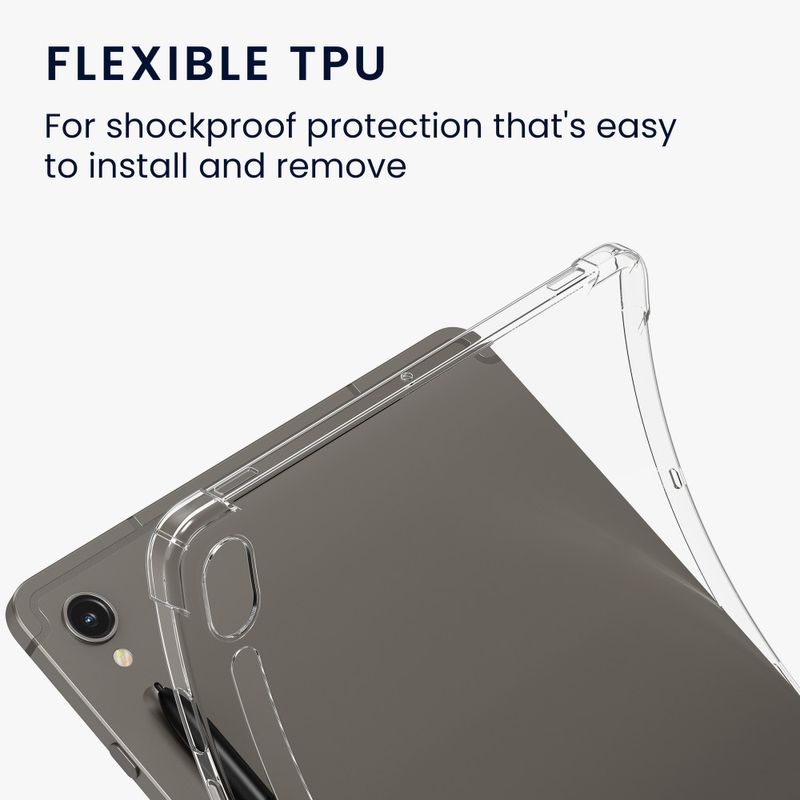 Laptop, Telefoane si Tablete - Tablete si accesorii tablete - Accesorii Tablete - Huse tablete - Husa Kwmobile pentru Samsung Galaxy Tab S9, Transparent, Silicon, KWM000023PL001C - Infinity.ro