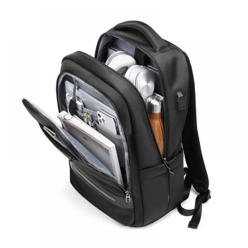 Laptop, Telefoane si Tablete - Laptopuri si accesorii - Accesorii Laptop - Genti laptop - Rucsac pentru laptop 15.6 inch MingLu 20-39L port USB impermeabil antifurt suport pentru ochelari orificiu casti - Infinity.ro