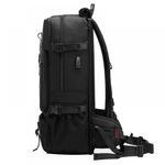 Laptop, Telefoane si Tablete - Laptopuri si accesorii - Accesorii Laptop - Genti laptop - Rucsac pentru drumetii MingLu port USB impermeabil ergonomic extensibil 56-77 3 modalitati de purtare unisex  negru - Infinity.ro