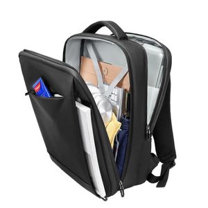 Rucsac pentru laptop 15.6 inch MingLu capacitate 20-39L port USB impermeabil antifurt unisex dimensiuni 300 x 130 x 430