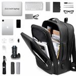 Laptop, Telefoane si Tablete - Laptopuri si accesorii - Accesorii Laptop - Genti laptop - Rucsac/Ghiozdan MingLu compatibil cu laptop 15.6 inch si tableta 7.9 inch extensibil 19-29L port USB impermeabil unisex - Infinity.ro