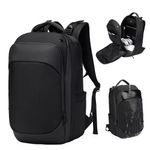 Laptop, Telefoane si Tablete - Laptopuri si accesorii - Accesorii Laptop - Genti laptop - Rucsac Ozuko compatibil cu laptop 15.6 inch material oxford impermeabil 28 L structura multi divizata 46x18x32 cm negru - Infinity.ro