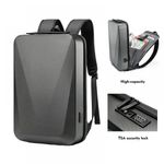 Laptop, Telefoane si Tablete - Laptopuri si accesorii - Accesorii Laptop - Genti laptop - Rucsac pentru laptop 15.6 inch MingLu 20L port USB impermeabil unisex blocare TSA carcasa tare slim negru - Infinity.ro