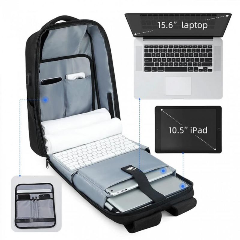 Laptop, Telefoane si Tablete - Laptopuri si accesorii - Accesorii Laptop - Genti laptop - Rucsac/Ghiozdan Mark Ryden compatibil cu laptop 15.6 si tableta 10.5" capacitate 20L blocare TSA port USB - Infinity.ro
