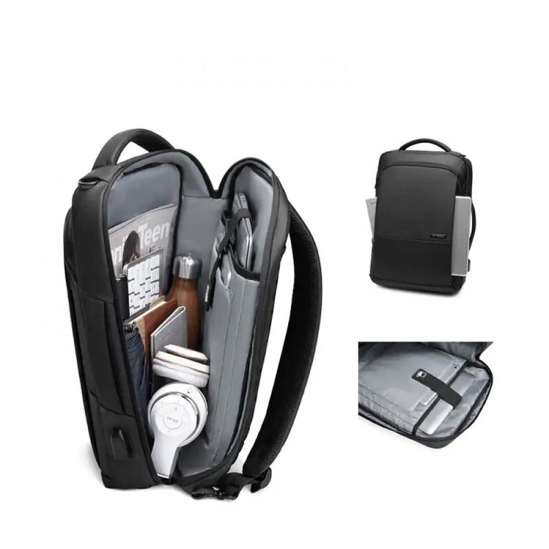 Laptop, Telefoane si Tablete - Laptopuri si accesorii - Accesorii Laptop - Genti laptop - Ghiozdan Mark Ryden compatibil cu laptop 15.6 inch tableta 9.7 inch full impermeabil port USB si micro USB antifurt 3 - Infinity.ro