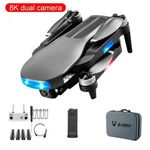 TV, Audio-Video si Foto - Camere de actiune si drone - Drone - Drona LU3 MAX 8K 5G GPS, brate pliabile, buton de Return To Home, camera profesionala 8K HD, ESC - Infinity.ro
