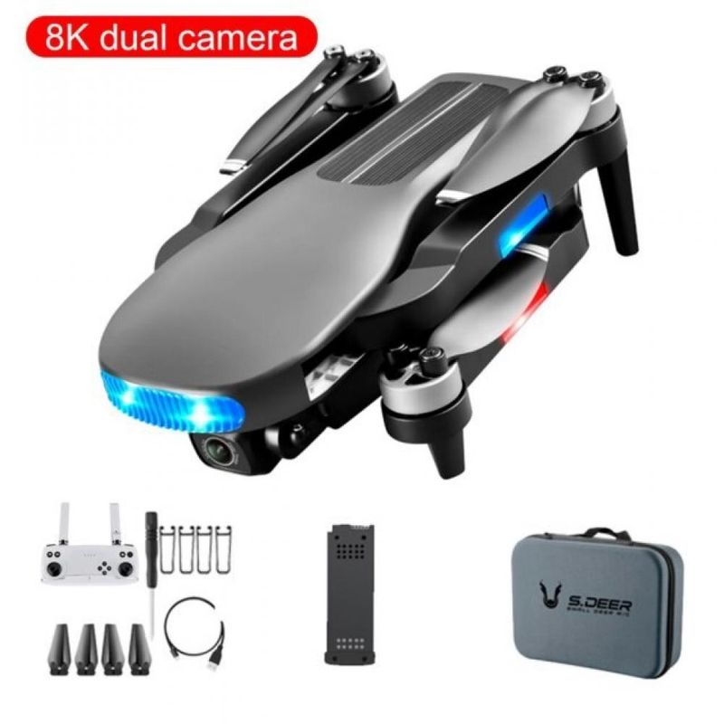 TV, Audio-Video si Foto - Camere de actiune si drone - Drone - Drona LU3 MAX 8K 5G GPS, brate pliabile, buton de Return To Home, camera profesionala 8K HD, ESC - Infinity.ro