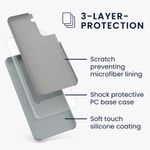 Laptop, Telefoane si Tablete - Telefoane mobile si accesorii - Accesorii Telefoane - Huse telefoane - Husa Kwmobile pentru Samsung Galaxy S21, Gri, Silicon, KWM000012BT068C - Infinity.ro