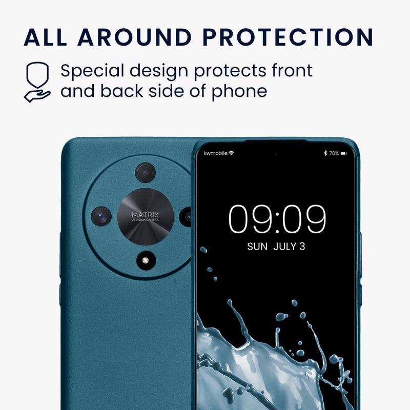 Laptop, Telefoane si Tablete - Telefoane mobile si accesorii - Accesorii Telefoane - Huse telefoane - Husa Kwmobile pentru Honor Magic6 Lite/X9b, Albastru, Silicon, KWM000020LH001C - Infinity.ro