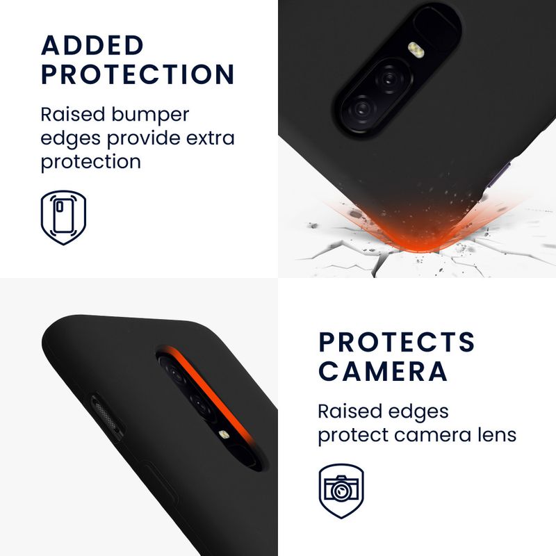 Laptop, Telefoane si Tablete - Telefoane mobile si accesorii - Accesorii Telefoane - Huse telefoane - Husa Kwmobile pentru OnePlus 6, Negru, Silicon, KWM0000099A030C - Infinity.ro