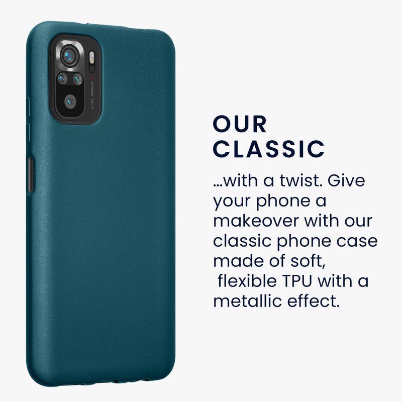 Laptop, Telefoane si Tablete - Telefoane mobile si accesorii - Accesorii Telefoane - Huse telefoane - Husa Kwmobile pentru Xiaomi Redmi Note 10/Redmi Note 10S, Verde, Silicon, 54542.251 - Infinity.ro