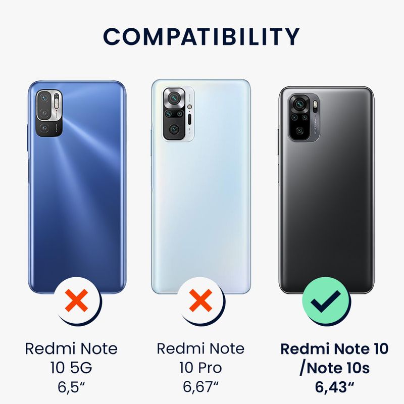 Laptop, Telefoane si Tablete - Telefoane mobile si accesorii - Accesorii Telefoane - Huse telefoane - Husa Kwmobile pentru Xiaomi Redmi Note 10/Redmi Note 10S, Verde, Silicon, 54542.251 - Infinity.ro