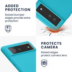 Laptop, Telefoane si Tablete - Telefoane mobile si accesorii - Accesorii Telefoane - Huse telefoane - Husa Kwmobile pentru Google Pixel 6, Albastru deschis, Silicon, KWM000013DV047C - Infinity.ro