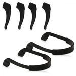 Ingrijire personala si Cosmetice - Sanatate si wellness - Optica medicala - Accesorii pentru ochelari si lentile de contact - Set 8 Terminale si 2 Curele pentru ochelari , Kwmobile, Negru, Silicon, 51738.01 - Infinity.ro