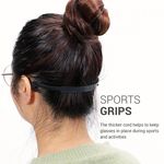 Ingrijire personala si Cosmetice - Sanatate si wellness - Optica medicala - Accesorii pentru ochelari si lentile de contact - Set 8 Terminale si 2 Curele pentru ochelari , Kwmobile, Negru, Silicon, 51738.01 - Infinity.ro
