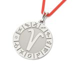 Fashion, accesorii si bijuterii - Barbati - Bijuterii barbati - Lanturi si pandantive barbati - Pandantiv din argint cu snur model Aries - Infinity.ro