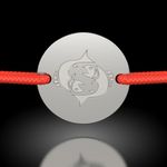 Fashion, accesorii si bijuterii - Barbati - Bijuterii barbati - Bratari barbati - Bratara din argint cu snur rosu model Pesti - Infinity.ro