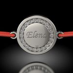 Fashion, accesorii si bijuterii - Femei - Bijuterii femei - Bratari femei - Bratara din argint cu snur model Magic Coin cristale - Infinity.ro