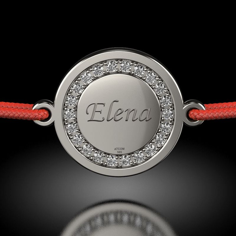 Fashion, accesorii si bijuterii - Femei - Bijuterii femei - Bratari femei - Bratara din argint cu snur model Magic Coin cristale - Infinity.ro