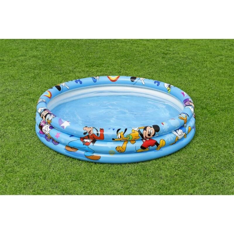 Casa si Gradina - Gradina si terasa - Piscine si accesorii - Piscine copii - Piscina gonflabila pentru copii, rotunda, model Mickey Mouse, 122x25 cm - Infinity.ro