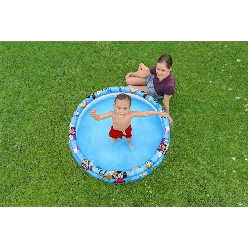 Casa si Gradina - Gradina si terasa - Piscine si accesorii - Piscine copii - Piscina gonflabila pentru copii, rotunda, model Mickey Mouse, 122x25 cm - Infinity.ro