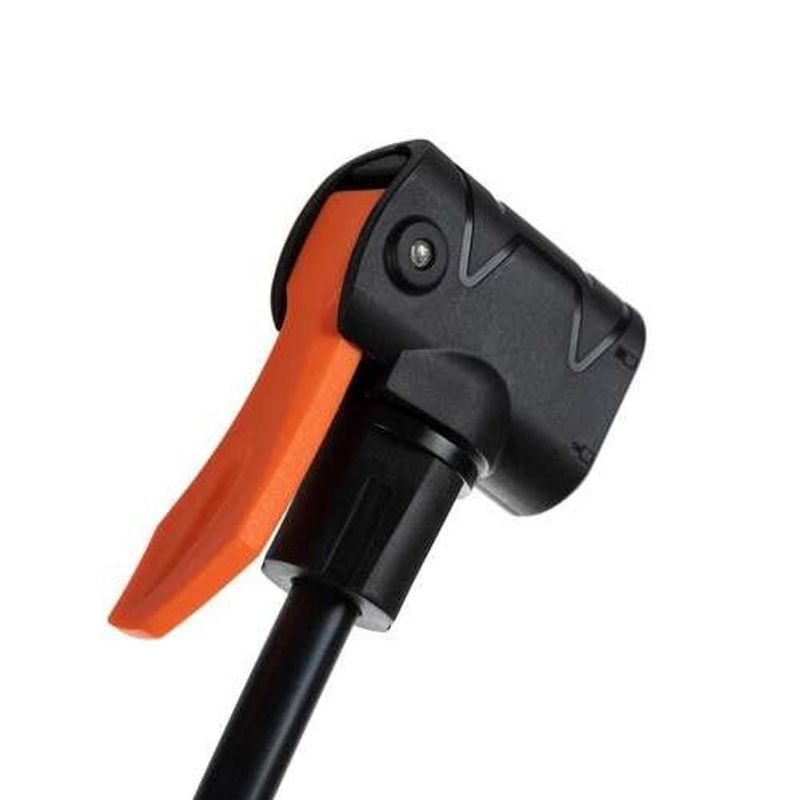 Sport si Outdoor - Ciclism - Accesorii pentru biciclete - Pompe biciclete - Pompa de picior, cu manometru, 3 varfuri, max 16 bar, 22x13x56-92.5 cm, Trizand - Infinity.ro