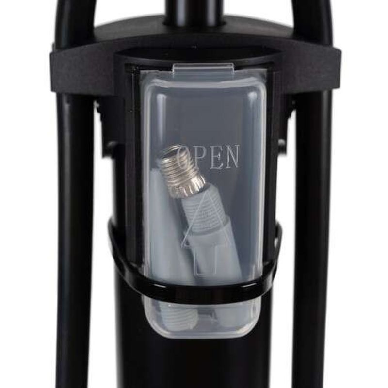 Sport si Outdoor - Ciclism - Accesorii pentru biciclete - Pompe biciclete - Pompa de picior, cu manometru, 3 varfuri, max 16 bar, 22x13x56-92.5 cm, Trizand - Infinity.ro