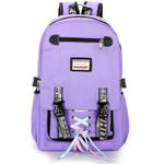 Carti si Birotica - Rechizite - Rucsacuri si genti scolare - Ghiozdan Smart pentru copii, Material impermeabil, Port USB, Lacat anti-furt, 20 - 35 L, 30 x 14 x 47 cm, Violet - Infinity.ro